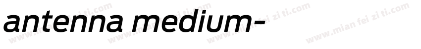 antenna medium字体转换